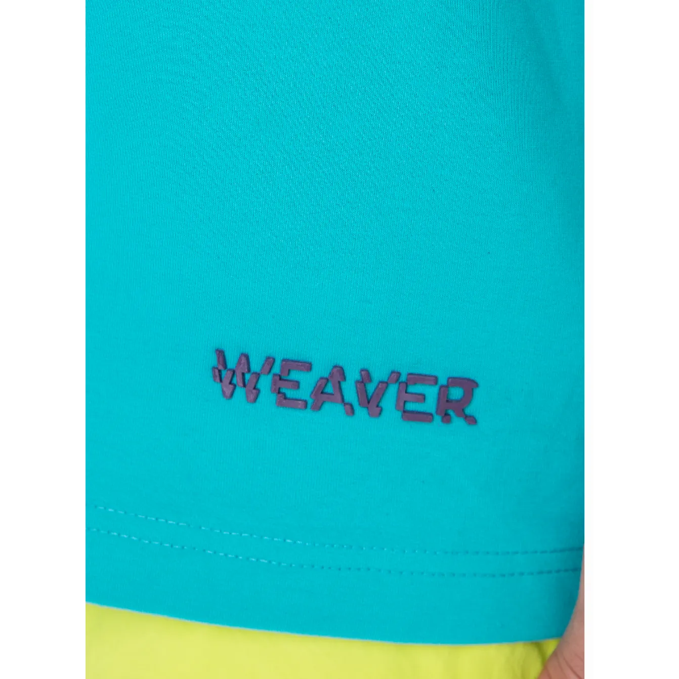 Plain T-shirt with zigzag logo - Turquoise