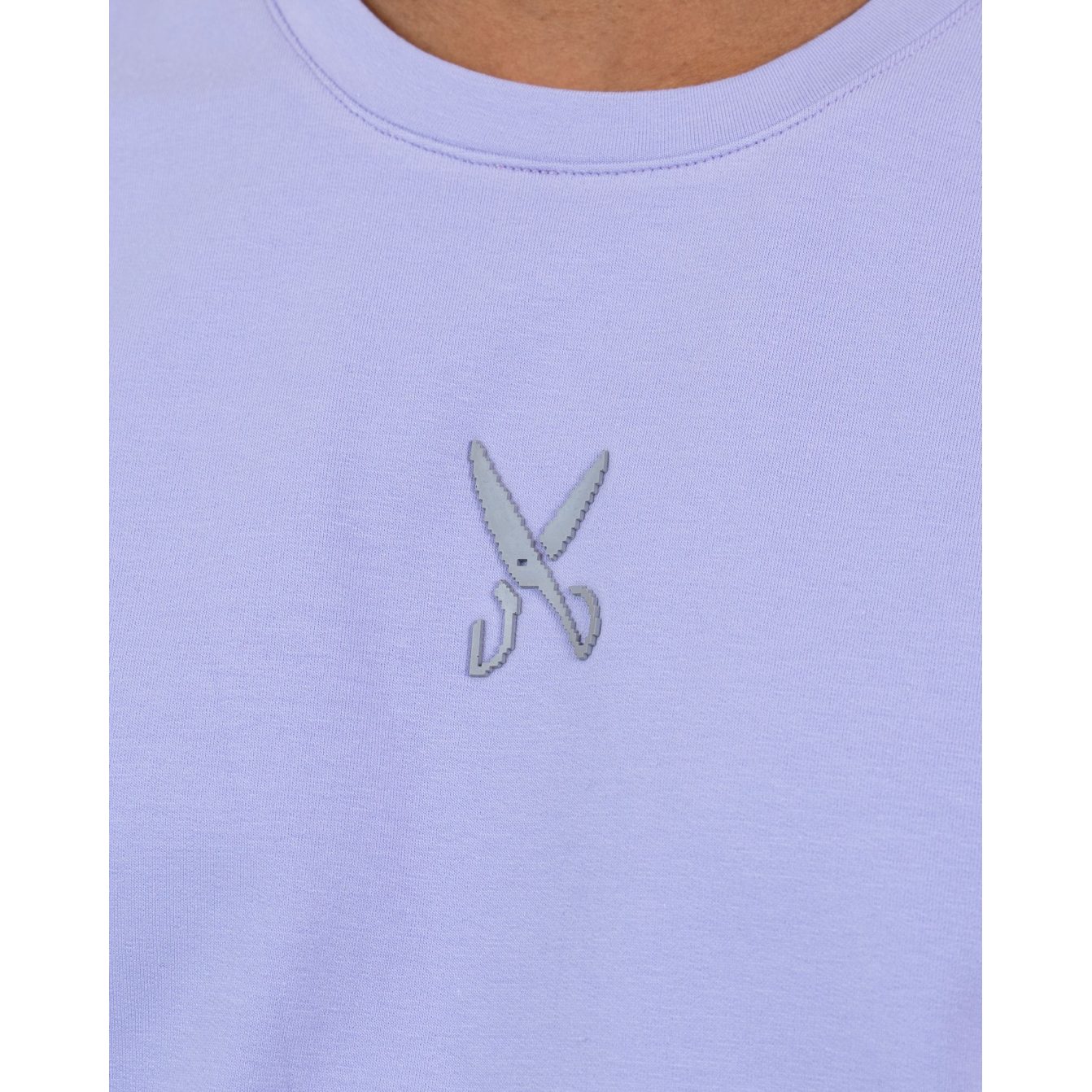 Plain T-shirt with zigzag logo - Light Purple