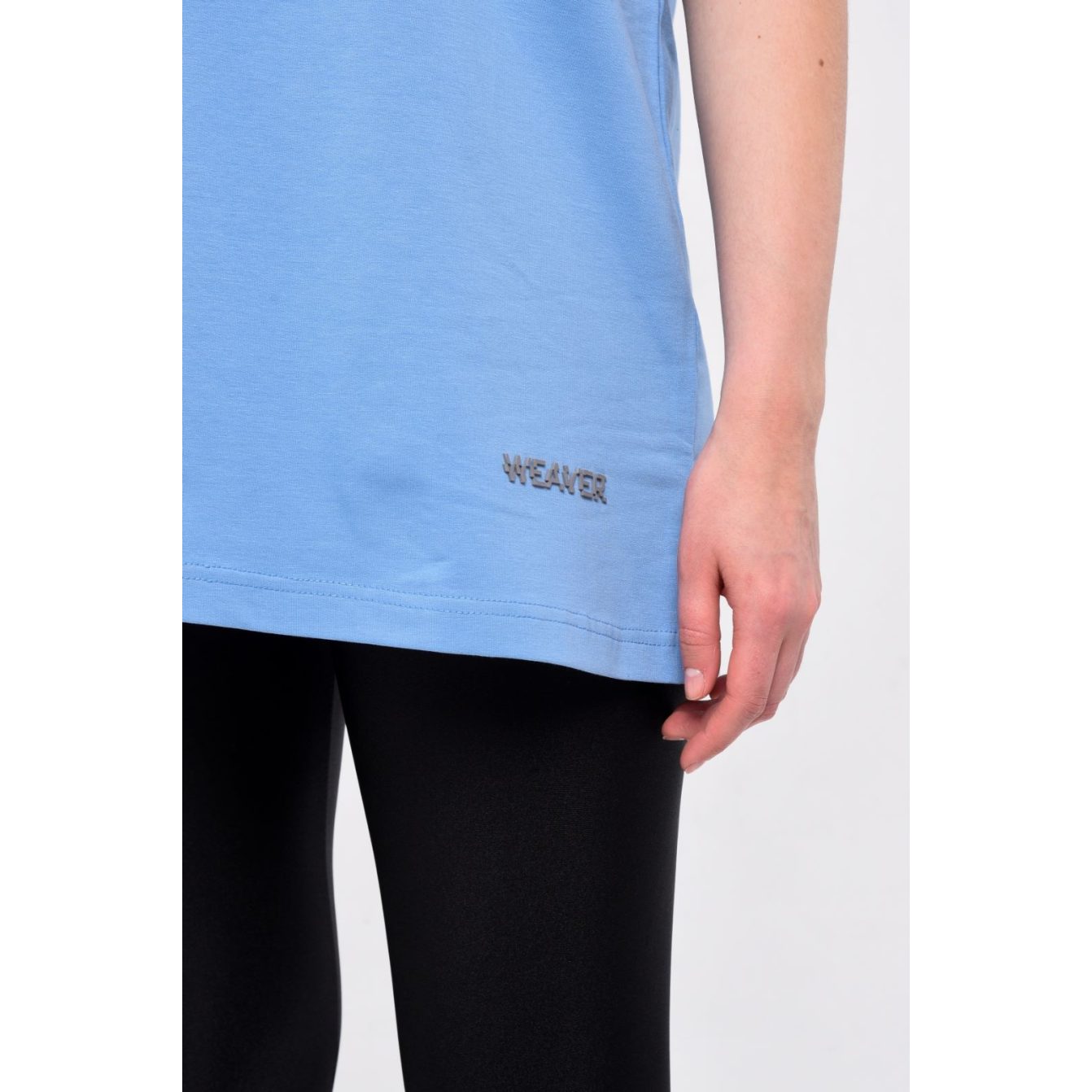 Plain T-shirt with zigzag logo - Baby Blue