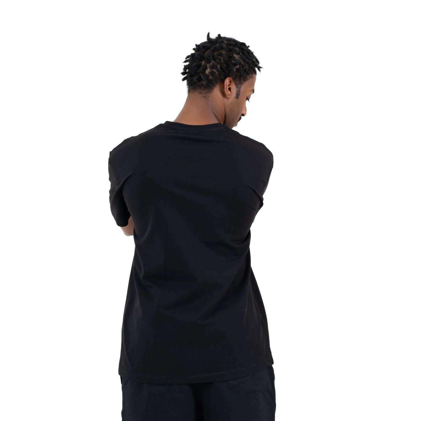 Plain T-shirt with zigzag logo - Black