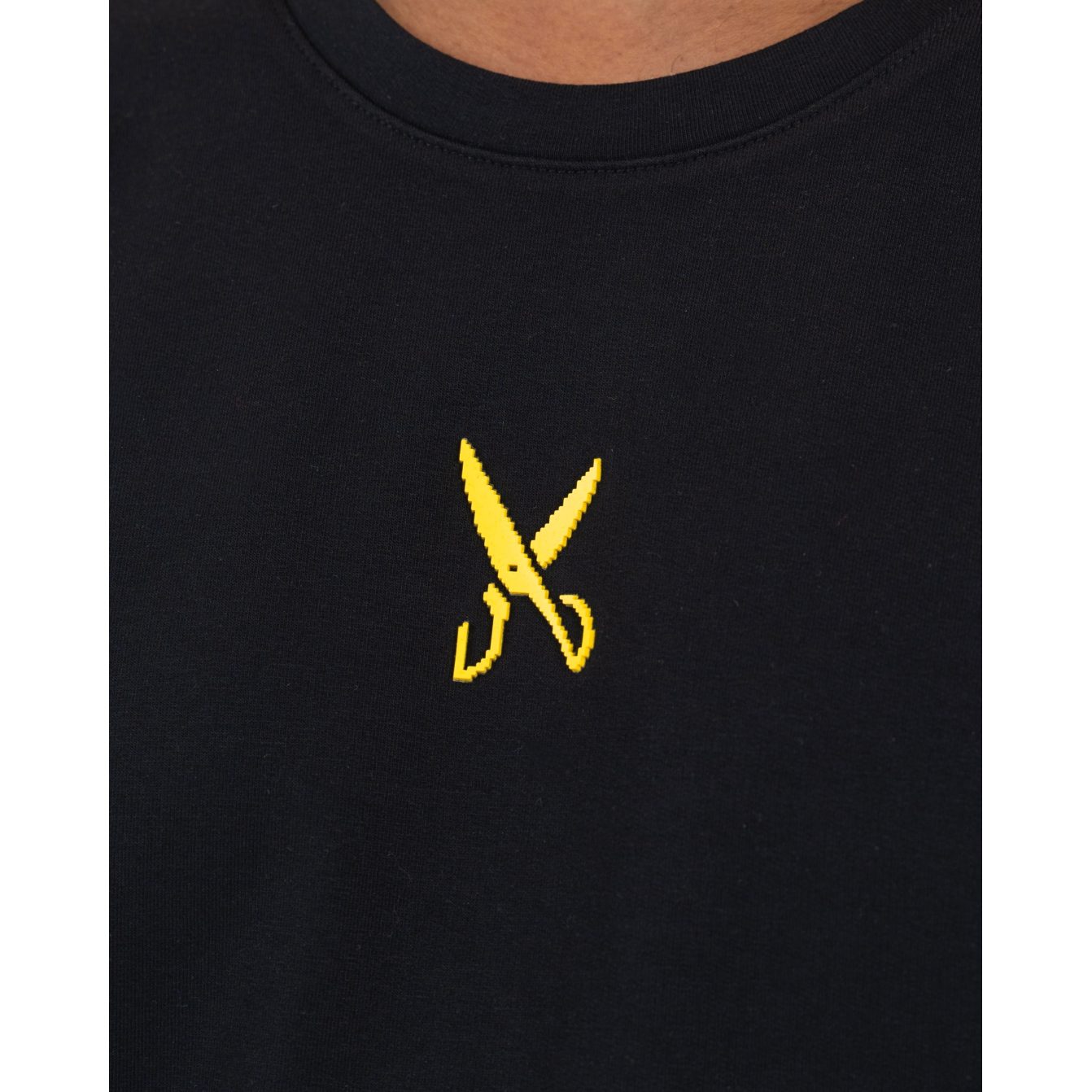 Plain T-shirt with zigzag logo - Black