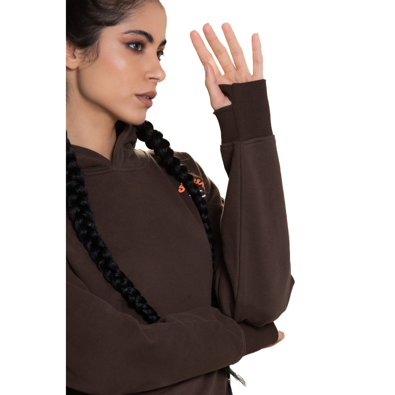 03 Casper hoodie - Brown