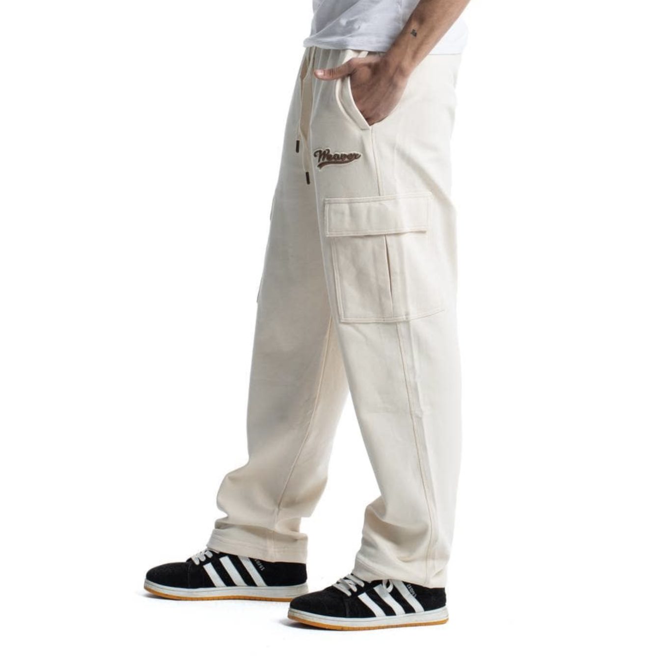 Trousers - Beige /Brawn 