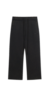 Freeminds - Wide Leg Washed Black Sweatpants