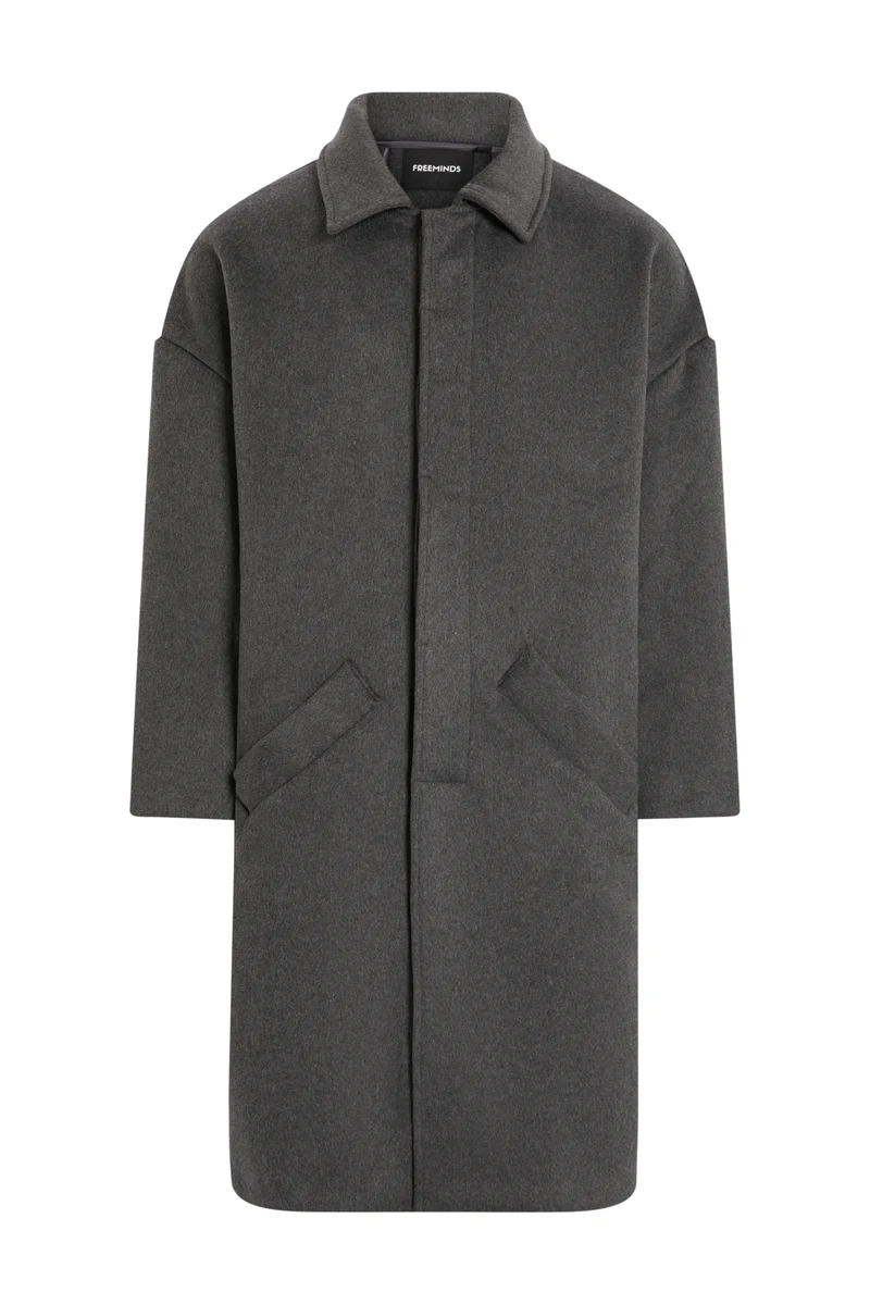 Freeminds - Gray wool trench coat