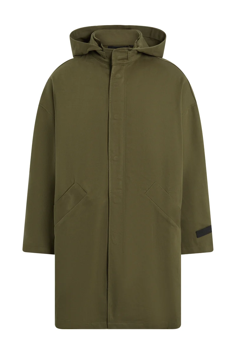 Freeminds - Distressed cotton green navy parka
