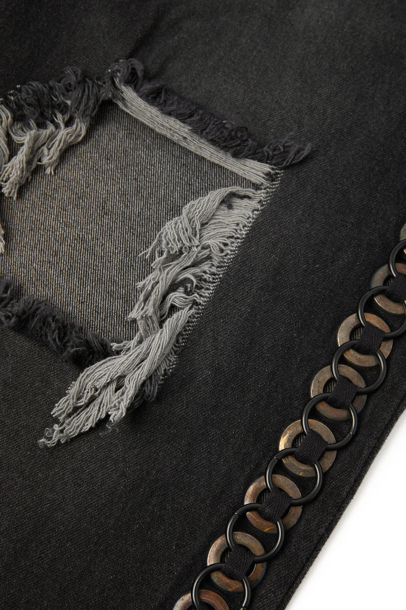 Freeminds Wide leg black denim Jeans
