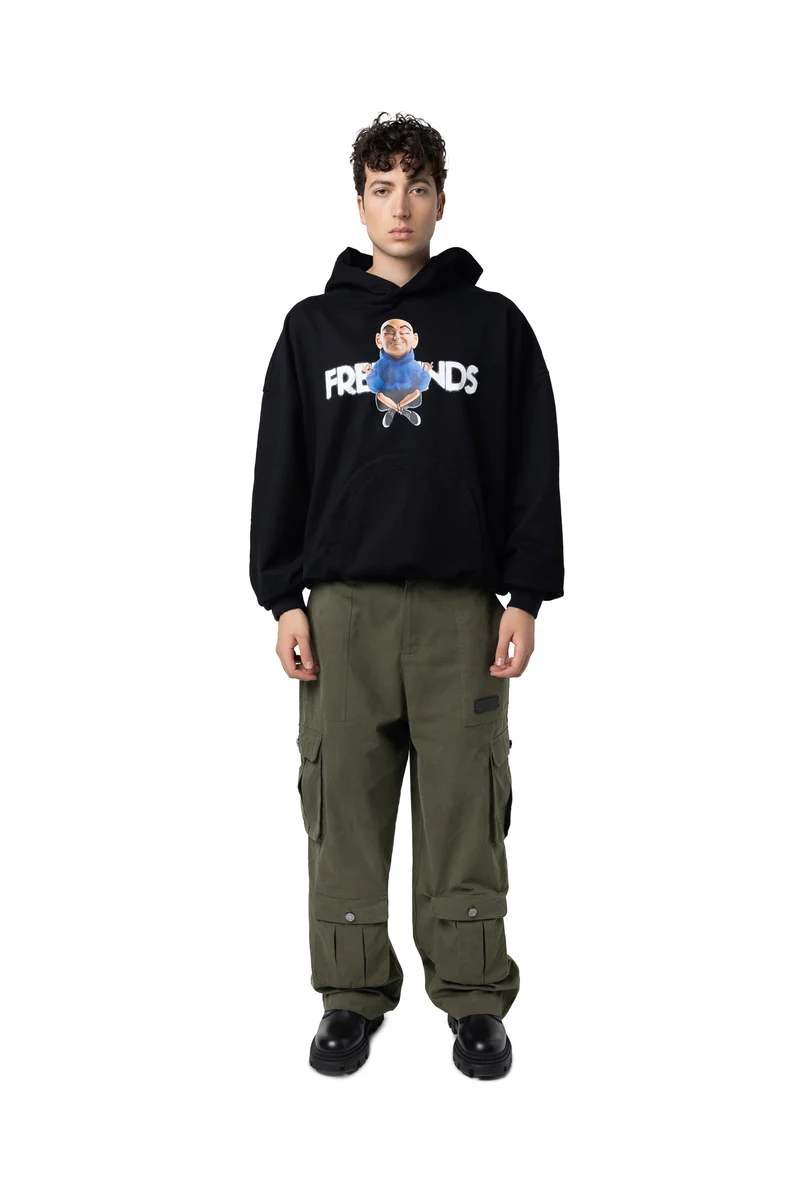 Freeminds - cargo green navy pants