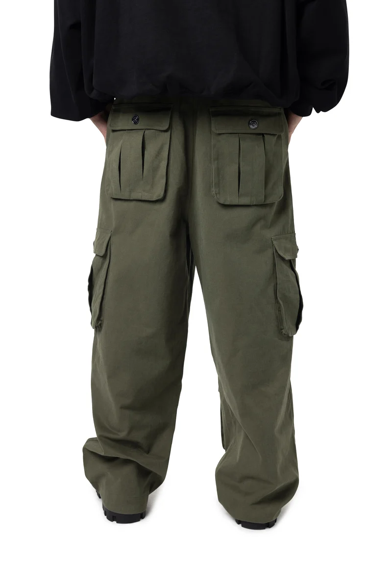 Freeminds - cargo green navy pants