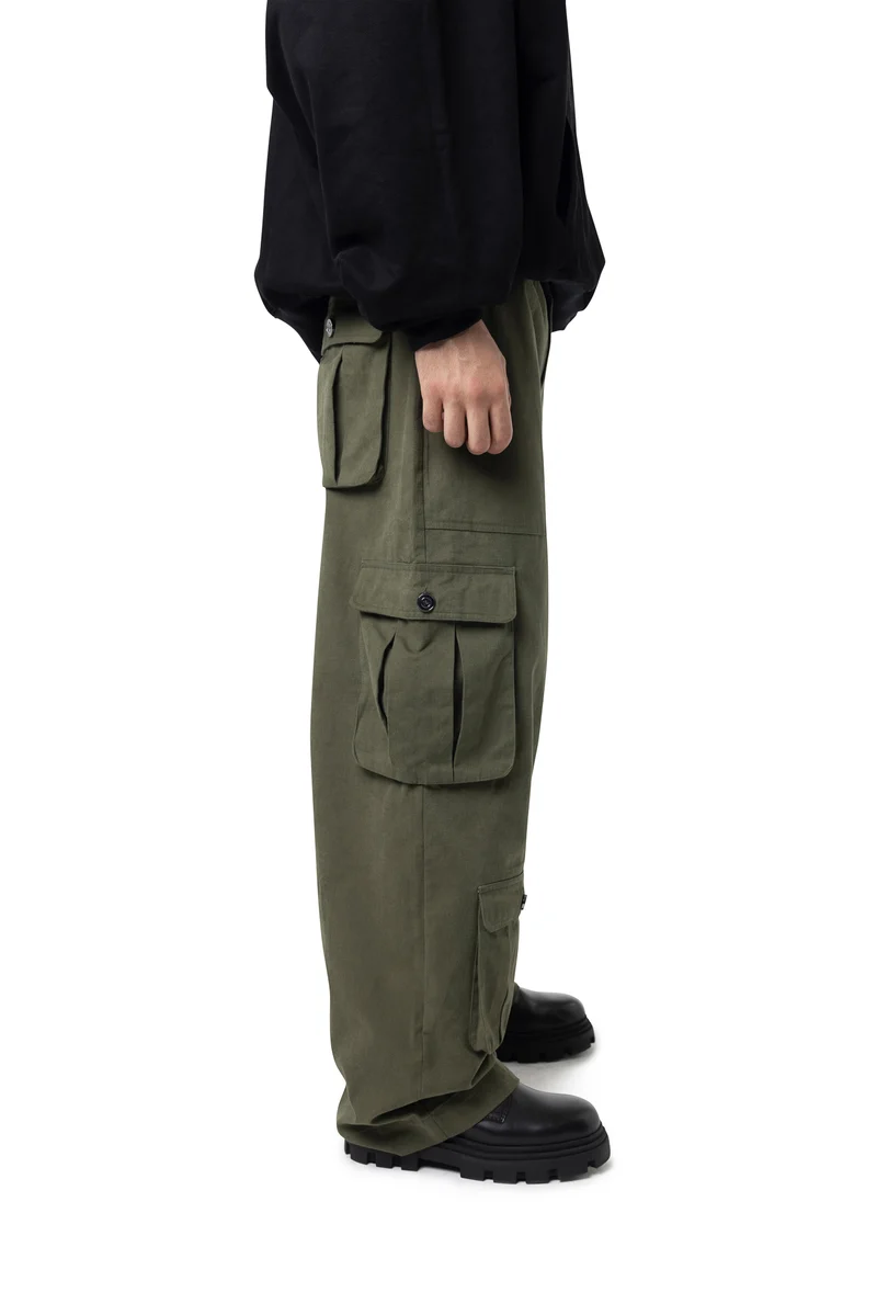 Freeminds - cargo green navy pants