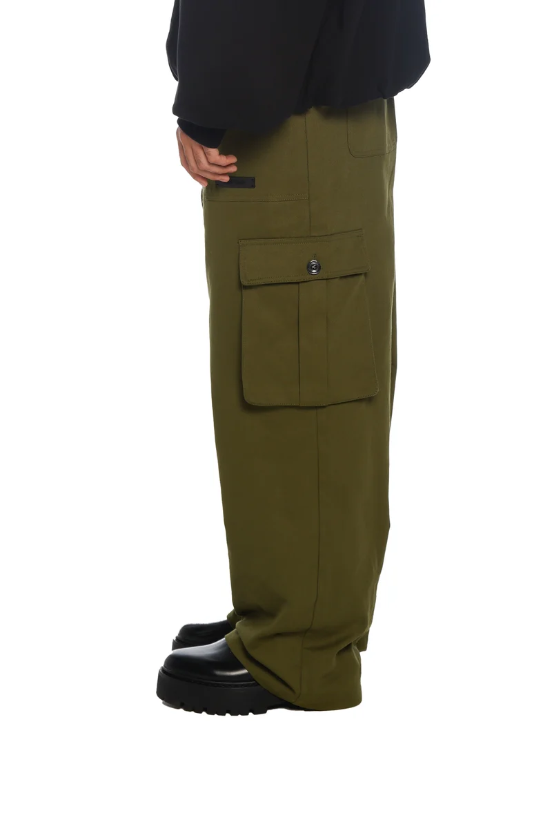 FREEMINDS - WASHED GREEN NAVY CARGO PANTS FREEMINDS - WASHED GREEN NAVY CARGO PANTS