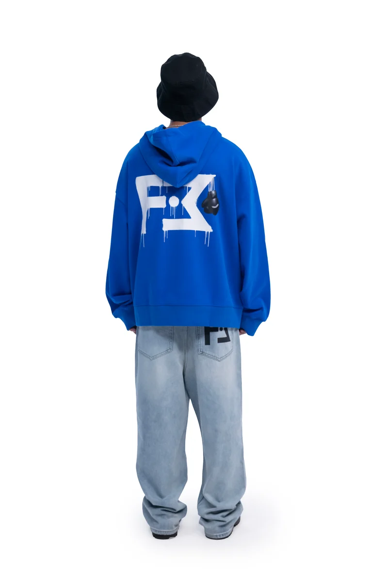 Freeminds - BLUE I AM A CHAMPION OVERSIZED HOODIE Freeminds - BLUE I AM A CHAMPION OVERSIZED HOODIE