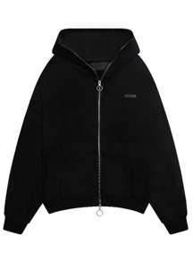 Freeminds Zip Up Washed Black Sweatshirt Freeminds Zip Up Washed Black Sweatshirt